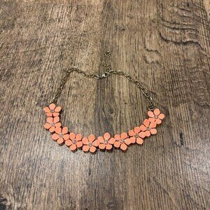 Forever 21 Coral Flower Necklace